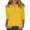 237# Yellow, variant on DENGDENG Womens Tops 3/4 Length Sleeve Crew Neck Button Down T Shirts Elbow Sleeve Summer Casual Shirts Spring Three Quarter Length Tunics Business Petite Pullover Coffee S