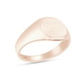 thumbnail image 3 of AFFY Men's 10K Rose Gold Engravable Round Top Signet Ring, Ring Size-14, 3 of 3