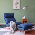 thumbnail image 2 of Adjustable Reclining Floor Chair with Lumbar Support - Dark Blue, 2 of 10