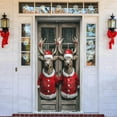 thumbnail image 4 of Cubierta decorativa para puerta con muñeco de nieve navideño Tapiz decorativo Cortina para puerta de fiesta navideña Tapiz Cubierta para puerta Decoración para fiesta navideña, 4 of 7