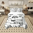 thumbnail image 2 of Erosebridal Vintage Farmhouse Bedding Sets Twin Size, Farm Truck Tractor Comforter Sets with Sheets, Lightweight Bedding Accessories, Room Decor, Reversible 7pcs, 2 of 5