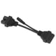 thumbnail image 3 of Cable adaptador de diagnóstico de 12 pines OBD1 a 16 pines OBD2 de 20 cm/7,9 pulgadas apto para Mitsubishi, 3 of 5