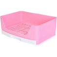 thumbnail image 2 of Durable Pink Plastic Small Animal Toilet for Pet Use Ideal for Rabbits and Guinea Pigs 18.0 x 14.0 x 7.0, 2 of 4