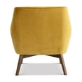 thumbnail image 3 of Pemberly Row Mid-Century Tight Back Velvet Upholstered Armchair in gold, 3 of 8