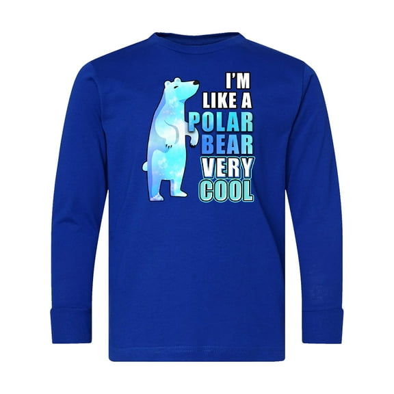 Inktastic Funny Polar Bear Long Sleeve Youth T-Shirt