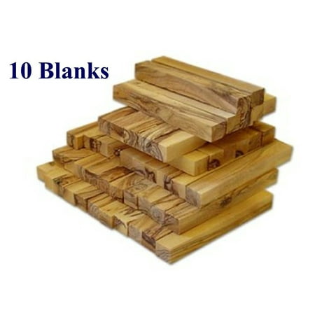 Ten Olive Wood Pen Blanks turning wooden pens 3/4
