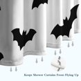 thumbnail image 6 of Happy Halloween Pumpkin Shower Curtain,Washable Ghost Boo Bathtub Curtains with Hooks Vintage 72x72 in Polyester Curtains for Halloween Thansgiving Christmas Hotel Dorm, 6 of 6