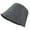 Gray, variant on Solid Color Fisherman Cap Hip Hop Retro Suede Basin Hat for Friend Gathering
