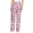 thumbnail image 3 of Balery Flower Butterfly print Women's Pajama Pants,Ultra Lightweight Pjs,Lounge Pant-Medium, 3 of 9