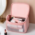 thumbnail image 2 of Toiletry Carry Pouch Matte Plastic Portable Cosmetic Bag Travel Storage Pouch, 2 of 10