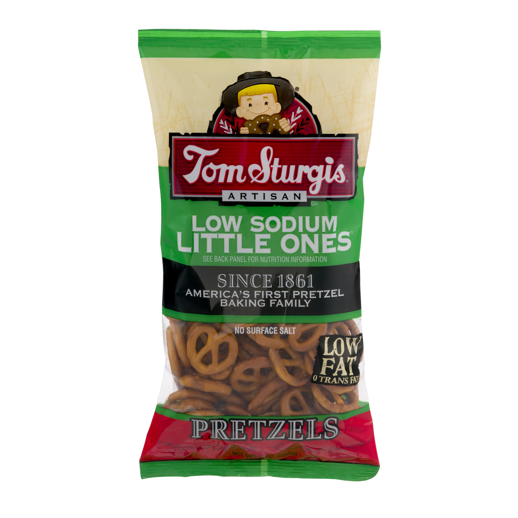 Tom Sturgis Low Sodium Little Ones Pretzels, 9 Oz.