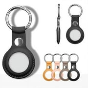 ACE Protective Leather Case Cover for Apple AirTags 2021, Case Cover with Anti-Lost Keychain, Scratch Resistant AirTag Cases for Apple Tracker Device Key Finder, 2 Pack, Red, Pink