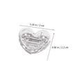 thumbnail image 2 of RENACLIPY 40Pcs Transparent Heart Clips Small Picture Clamps Practical Home Accessories, 2 of 8