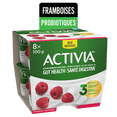 thumbnail image 2 of Activia Probiotics Yogurt Raspberry 8x100 g, 2 of 5