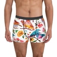 thumbnail image 1 of Balery Flowers Birds And Butterflies Calzoncillos bóxer para hombre, ropa interior de algodón suave y transpirable con cinturilla de nailon-XX-Large, 1 of 5