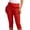 Red, variant on gbyLJF Women's Stretch Capri Pants with Pockets Casual Straight Fit Cropped Pant Travel Athletic Work Pant