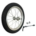 thumbnail image 2 of Lipstore Bicycle Trailer Wheel Premium Practical Bike Trailer Component Accessory Replace 14 inch, 2 of 8