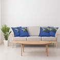 thumbnail image 3 of Ambesonne Turtle Throw Pillow Cover 4 Pack, Sea Animal Swimming, 24", Blue Yellow, 3 of 5