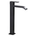 thumbnail image 4 of Grifo para lavabo de latón sin plomo, grifo de baño monomando con cartucho de cerámica antigoteo y caño en cascada para tocador de RV y espacios de baño modernos, 4 of 5