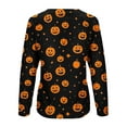 thumbnail image 5 of Neewe Halloween Womens T Shirts Long Sleeve Round Neck Basic Tee Soft Casual Loose Fit Fall Tops Outfits 2025, 5 of 5