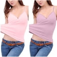 thumbnail image 3 of Fanxing 2 Pcs Tank Top for Women Long Camisole Spaghetti Strap Basic Cami Tops Womens Undershirts Pack 2 Purple,M, 3 of 6