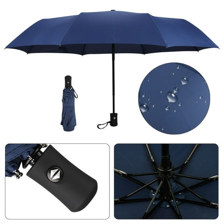 TSV Umbrella Folding Umbrella Travel Umbrella Portable Sun&Rain Umbrella for rain windproof Automatic Open Close For