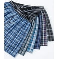 thumbnail image 4 of 6 Pcs Men's Woven Boxer Shorts, Elastic Waistband Random Color S 6PCS, 4 of 4