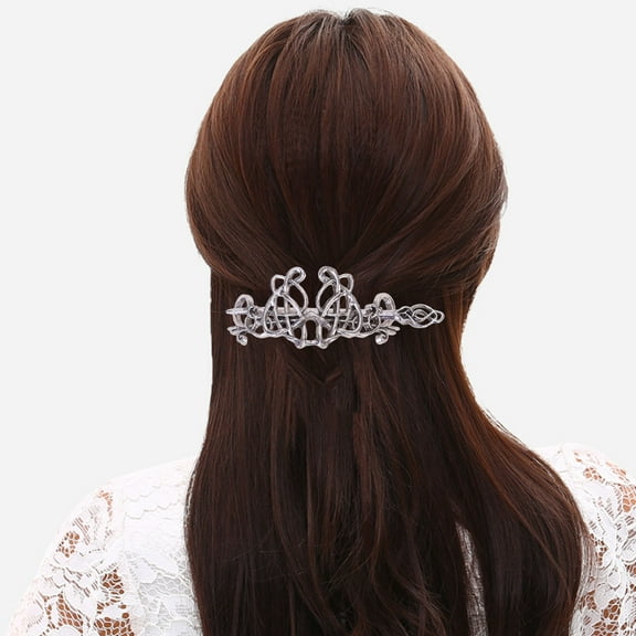Supvox 1Pack Retro Hairpin Alloy Silver for DIY Hairstyle Women Celebrations