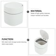 thumbnail image 4 of Mini Trash Can 2 Pcs Desktop Storage Case Household Bin Garbage Plastic Office White, 4 of 6