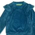 thumbnail image 4 of Millie Love Lily Girls' Teal Rib Velour Jogger Set, Big Girl, Size 10 (2-PCS), 4 of 5