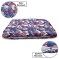 thumbnail image 3 of USA Pet Bed, Traditional Easter Eggs with American Flag Pattern Motherland Print, Chew Resistant Pad for Dogs and Cats Cushion with Removable Cover, 24" x 39", Navy Blue White Red, by Ambesonne, 3 of 4