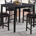 thumbnail image 2 of Benzara Wooden Counter Height Table, Black, 2 of 2