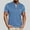 Light Blue, variant on YLSDY Mens Henley Shirts Color Block Trendy Collarless Tops Casual Stretch Summer Lightweigh Waffle Short Sleeve T-Shirt with Pocket Dark Blue XXXL