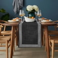thumbnail image 2 of Black Retro Greek Key Table Runner - 72 Inch Long, Kitchen Dining Table Runner Dresser Scarves, Greece Ancient Rustic Geometric Farmhouse Decor for Coffee Tables Wedding Party Banquet, 2 of 8