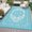 Light blue, variant on Outdoor Rugs8x10ft/9x12ft/10x14ft/9x18ft/10x20ft Waterproof Portable for Patio, Reversible Outdoor Plastic Straw Rug for Camping, RV Mat Modern Plaid Outdoor Rugs for Porch, Deck, Backyard, Balcony,