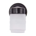 thumbnail image 3 of Nuvo Lighting 1 Light 6 Inch Porch Wall Mason Jar with Frosted Glass Mahogany Bronze Finish, 3 of 7