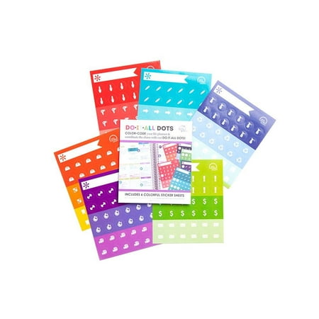 Designer Do-It-All Dots, Colorful (ACC-DOIT), Color-code your life planner and coordinate the chaos with our do-it-all dots By Erin (Best Pens For Erin Condren Life Planner)