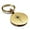 Gold, variant on Stainless Steel Religious Star of Bethlehem Round Medallion Keychain Circle Ring