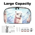 thumbnail image 3 of Alpaca USB Organizer Charger Case Power Plug Travel Organizer Small Kitchen Cord Organizer Digital Pouch Oxford Cloth Waterproof Travel Electronics Gadgets Storage Bag 5.9x9.44x3.14 in, 3 of 6