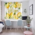 thumbnail image 4 of Yellow Lemons Kitchen Curtains Window Panels, Summer Fruits Leaves Pastoral Botanical Insulated Window Treatment Curtain, Grommet Curtains for Bedroom/Living Room/Bathroom, 2 Piece 52"Wx63"L, 4 of 8