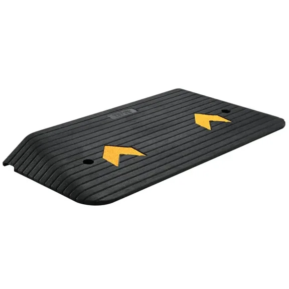 Upgraded 3 Inch Rise Rubber Threshold Ramp with 1 Channel Non Slip Textured Surface 33069 lbs Load Capacity for Wheelchair Scooter and Car