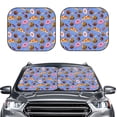 thumbnail image 2 of Balery Fastfoods Parasol para parabrisas de coche de 2 piezas | Parasol plegable para parabrisas delantero de coche para la mayoría de sedanes-Large, 2 of 6