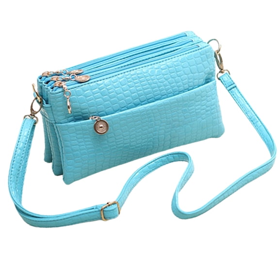 Multi-layer zipper women's bag shoulder bag