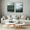thumbnail image 7 of Kate and Laurel Sylvie Evergreen Reflections Framed Canvas Wall Art by Emiko and Mark Franzen of F2Images, 23x33 Gray, Natural Mountain Tree Landscape Art for Wall Decor, 7 of 7