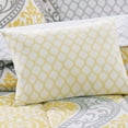 Mainstays Yellow Damask 8 Piece Bed in a Bag Bedding Set, Full
