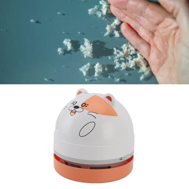 Fuerte Succión Portátil Mini Cute Cartoon Desktop Ascuumer, Ideal Para Limpiar Las Migajas De Polvo Adecuadas Para Computadora, Automóvil, Mesa