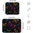 thumbnail image 3 of Coolnut Colorful Butterfly Dish Drying Mat for Kitchen, 18 x 24 Inch Microfiber Absorbent Dish Drying Pad, Machine Washable Kitchen Counter Protect Mats, 3 of 7
