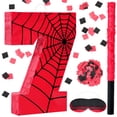thumbnail image 1 of Piñata Simgoing número 7 en tela de araña con los ojos vendados y confeti, 1 of 6