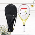 thumbnail image 2 of FUTUREORYY 1Set Alloy Tennis Racket with Oxford Bag Durable Yellow Racket for Youth Outdoor Sports, 2 of 4