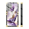 thumbnail image 3 of FKBRCL4U Compatible with Samsung Galaxy S24 Ultra Case, High Heeled Purple Diamond Rose Luxury Golden Decoration for Girl Women Soft TPU Shockproof Protective Hard PC Back, 3 of 7